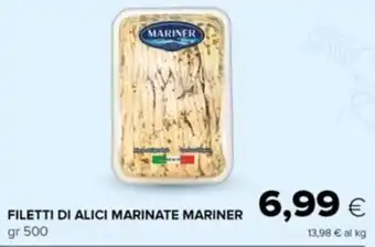 Tigre Mariner Filetti di Alici Marinate gr 500 offerta