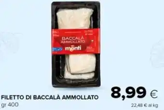Tigre Monti Filetto di Baccalà Ammollato gr 400 offerta