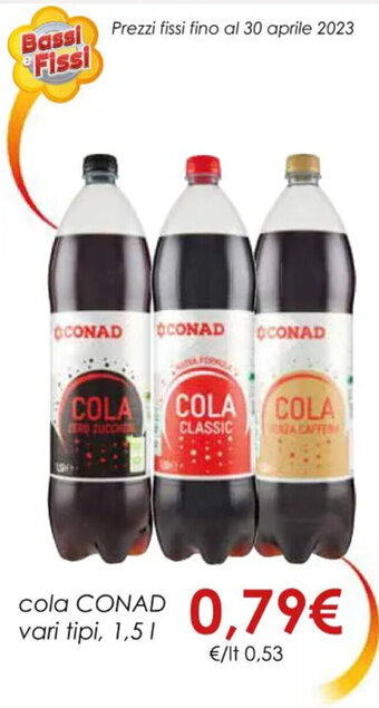 Conad Conad cola 1,5 l offerta