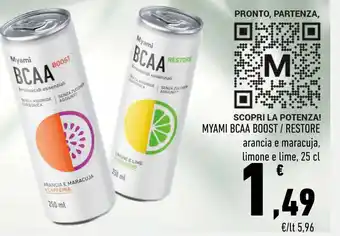 Myami Bcaa boost / restore 25 cl