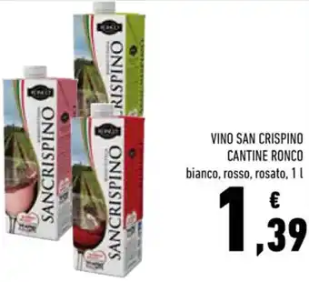 Conad Vino San Crispino Cantine Ronco 1 l offerta