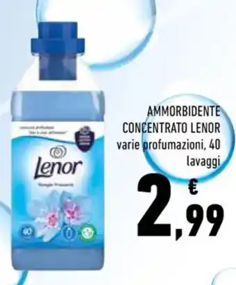 Conad Lenor Ammorbidente Concentrato 40 lavaggi offerta
