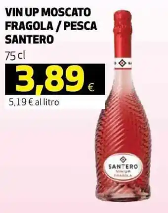 Santero Vin Up moscato fragola / pesca 75 cl