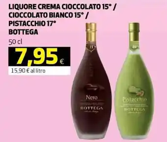 Coop Liquore Crema cioccolato 15° / Cioccolato bianco 15°/pistacchio 17° 50 cl offerta