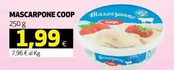 Coop Coop Mascarpone 250 g offerta