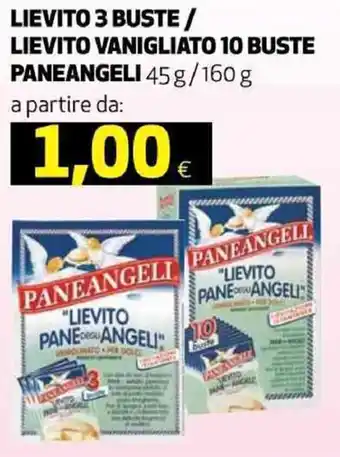 Coop Paneangeli Lievito 3 buste / Lievito vanigliato 10 buste 45 g / 160 g offerta