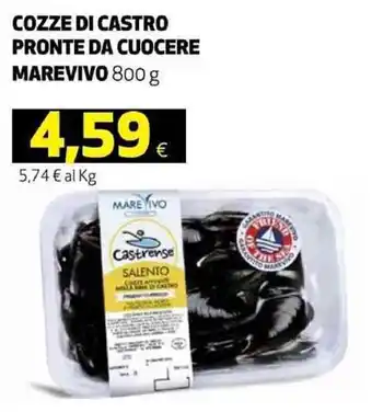 Marevivo Cozze di castro pronte da cuocere 800 g