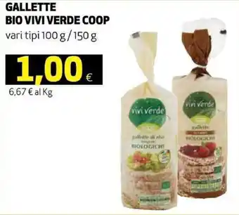 Coop Coop Vivi Verde Gallette Bio 100 g / 150 g offerta