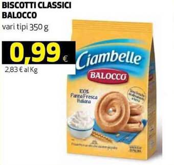 Coop Balocco Biscotti classici 350 g offerta