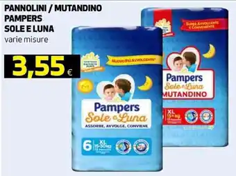 Coop Pampers Sole e Luna Pannolini / mutandino offerta