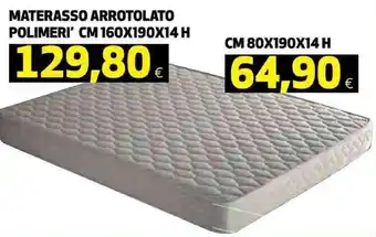 Coop Materasso arrotolato polimeri' cm 160x190x14 H offerta