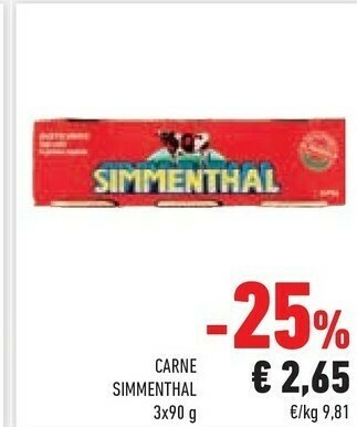 Conad Superstore Simmenthal Carne offerta