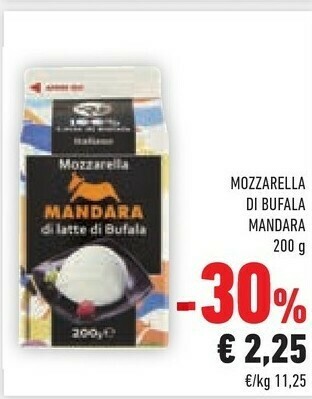 Conad Superstore Mandara - Mozzarella Di Latte Di Bufala offerta