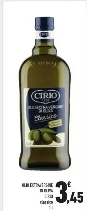 Conad Superstore Cirio Olio Extra Vergine D'Oliva Classico 1000 G(ml) offerta