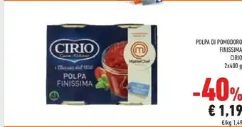 Conad Superstore Cirio La Polpa Più Solo Pomodoro Italiano offerta