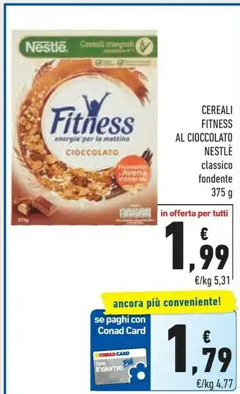 Conad Superstore Nestle Cereali Fitness Al Cioccolato offerta