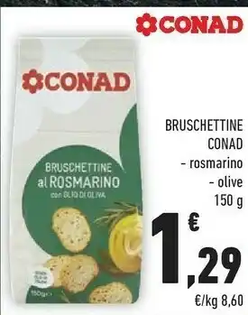 Conad Conad Bruschettine Rosmarino offerta