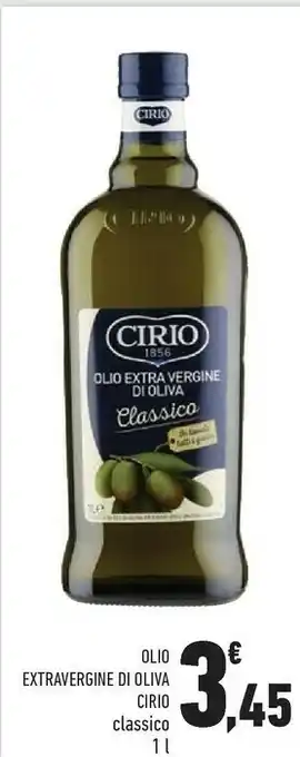 Conad Cirio Olio Extra Vergine Di Oliva Classico 1000ml offerta