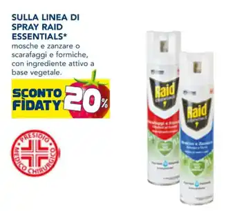 Esselunga Raid Essentials Sulla Linea di Spray offerta