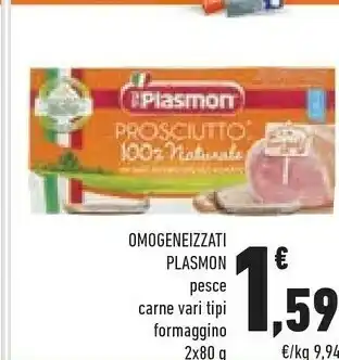 Conad Superstore Plasmon Omogeneizzati Pesce offerta