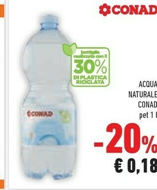 Conad Superstore Conad - Acqua Naturale 1000 G(ml) offerta