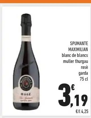 Conad Superstore Maximilian I - Muller Thurgau Durello Vino Spumante Brut 750 G(ml) offerta