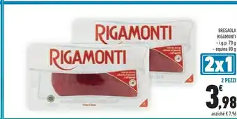 Conad Superstore Rigamonti Bresaola Di Equino 80 G(ml) offerta