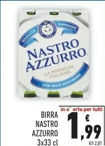 Conad Nastro Azzurro Nastro Azzurro - Birra 330 g(ml) offerta