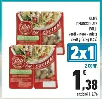 Conad Superstore Polli Olive Nere Denocciolate In Vaschetta 80 G(ml) offerta