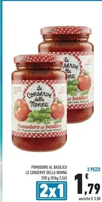 Conad Le Conserve Della Nonna - Pomodoro Al Basilico 350 G(ml) offerta