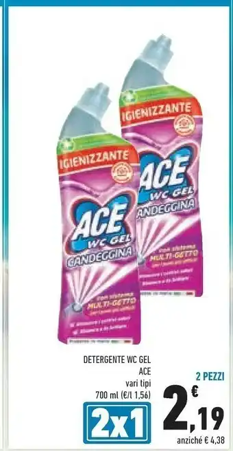 Conad Ace Detergente Wc Gel Candeggina 700ml offerta