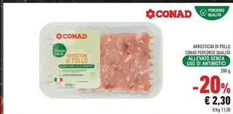 Conad Conad Arrosticini Di Pollo 200g offerta