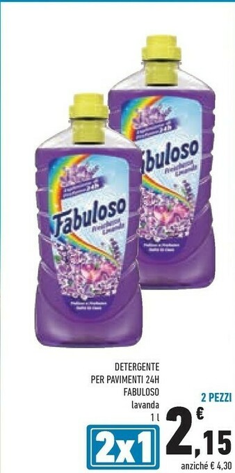 Conad Fabuloso Detergente Per Pavimenti 24H offerta