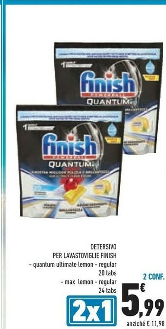 Conad Finish Detersivo Per Lavastoviglie offerta