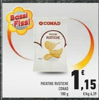 Conad Conad - Patatine Rustiche 180 G(ml) offerta