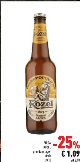 Conad Kozel Birra Premium Larger Dark offerta