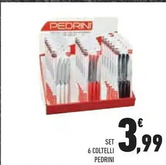Conad Pedrini Set 6 Cotelli offerta