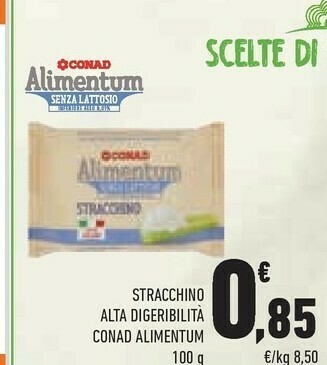 Conad Conad - Stracchino AC Alimentum Senza Lattosio 100 G(ml) offerta