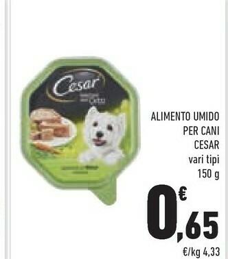 Conad Cesar Alimento Umido Per Cani offerta