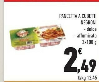 Conad Negroni Pancetta Affumicata A Cubetti offerta