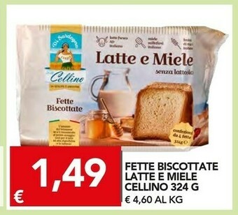 TuoDi Cellino Fette Biscottate Classiche 324 G(ml) offerta