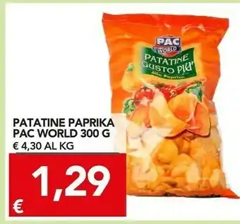 TuoDi Pac World - Patatine Gusto Più Alla Paprica 300 G(ml) offerta