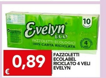 TuoDi Evelyn Fazzoletti Ecolabel Riciclato 4 Veli offerta