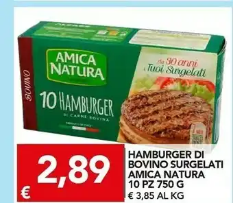 Natura amica Amica Natura Hamburger Di Bovino Surgelati