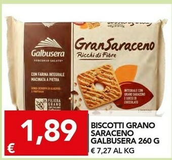 TuoDi Galbusera Gran Saraceno Gocce Di Cioccolato 260 G(ml) offerta