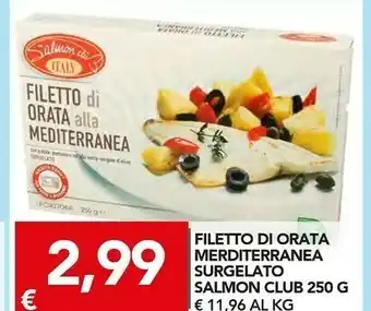 Salmon Club Filetto Di Orata Mediterranea Surgelato