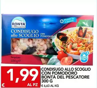 TuoDi Bontà del pescatore Condisugo Allo Scoglio Con Pomodoro offerta