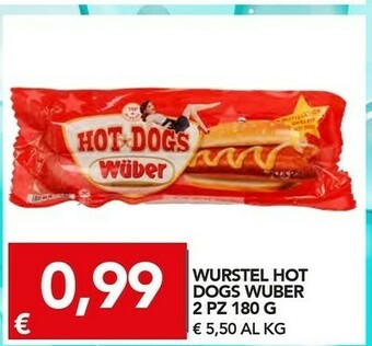 TuoDi Wuber Hot Dog Wurstel 180 G offerta