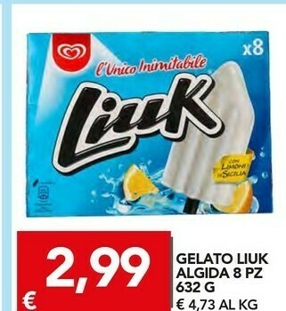 TuoDi Algida Gelato Liuk offerta