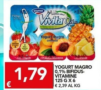 TuoDi Stuffer Yogurt Magro 0,1% Bifidus-vitamine offerta